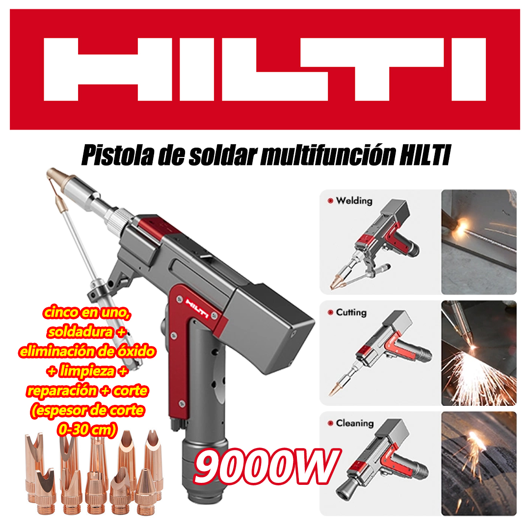 Pistola de soldadura láser multifunción de 6000 W (soldadura de oro/plata/cobre/hierro/aluminio/acero inoxidable), tres en uno, soldadura + eliminación de óxido + corte (grosor de corte 0-10 cm)